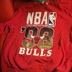 NBA Bulls Red Champions Sweatshirt
